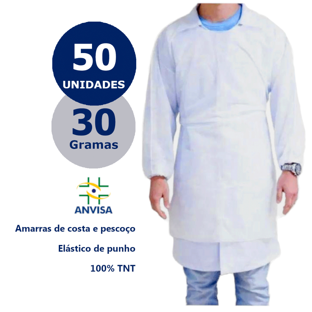 Avental Manga Longa 30g: Onde Comprar | BuscaProdutos