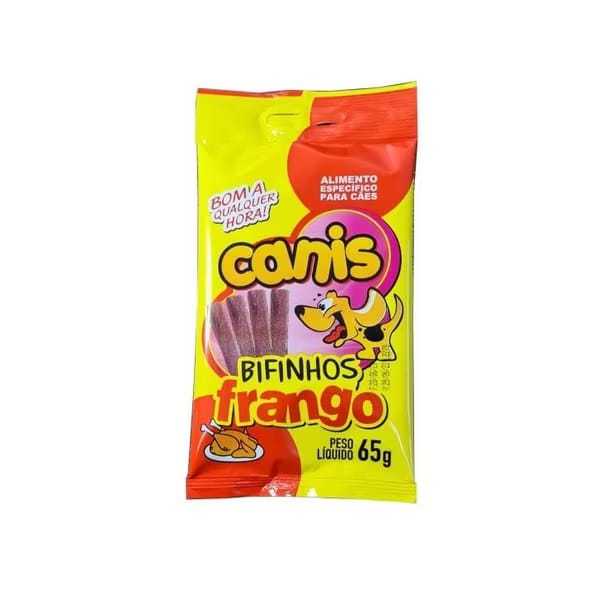 Petisco Pet Para Cachorro Canis frango Bifinho 65g unitario
