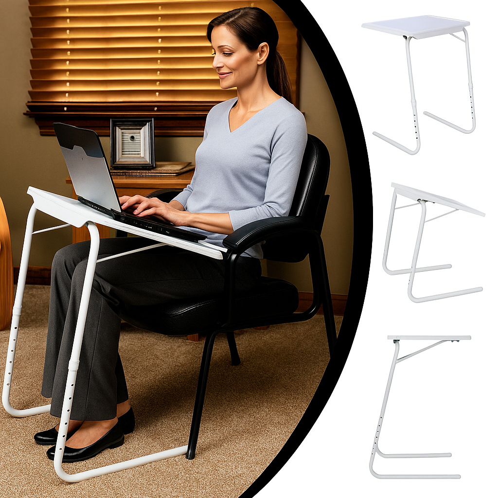 Mesa Dobrável Modelo novo Branca Dobrável Multiuso Notebook em Oferta na Shopee