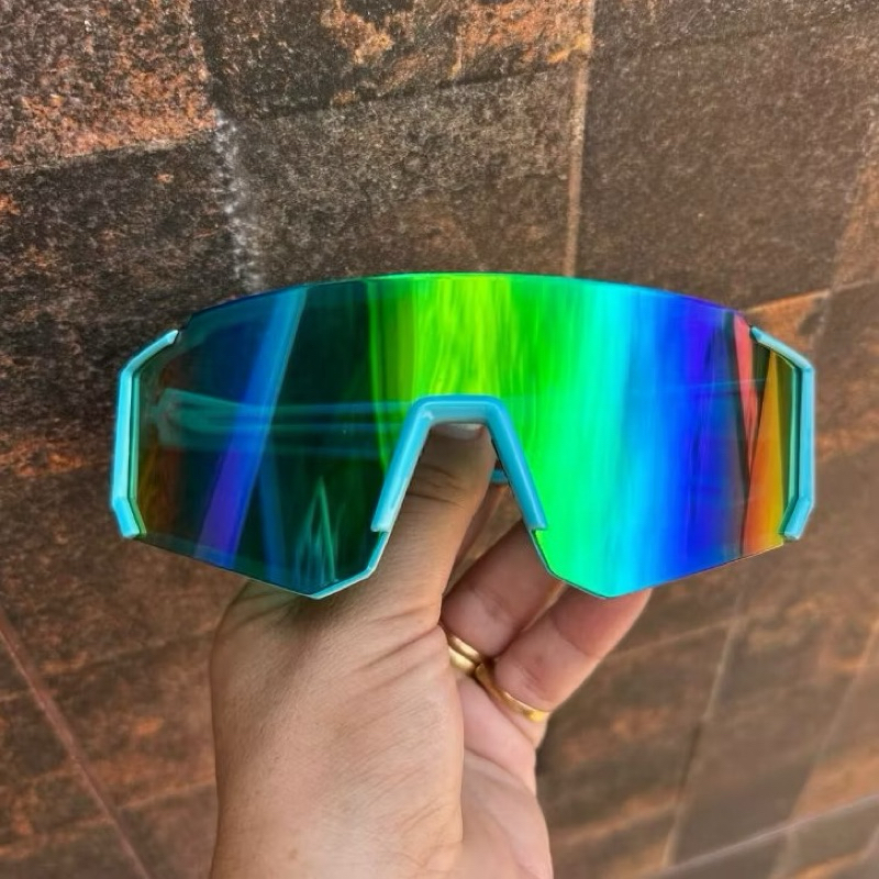 Óculos de Ciclismo Unissex UV400 | Proteção contra vento e antiembaçante para atividades ao ar livre.