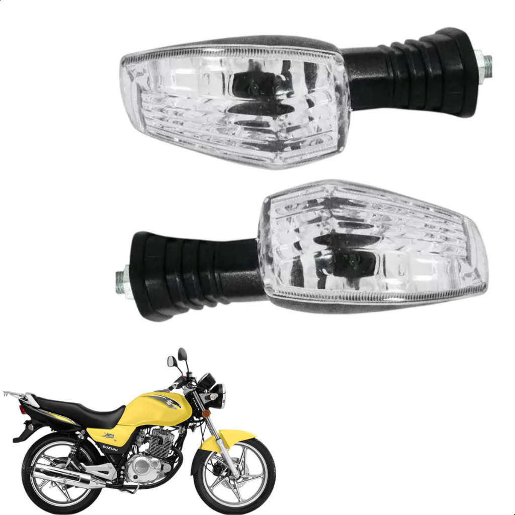 Pisca Seta Moto Suzuki Yes 125 Cristal Par em Oferta na Shopee