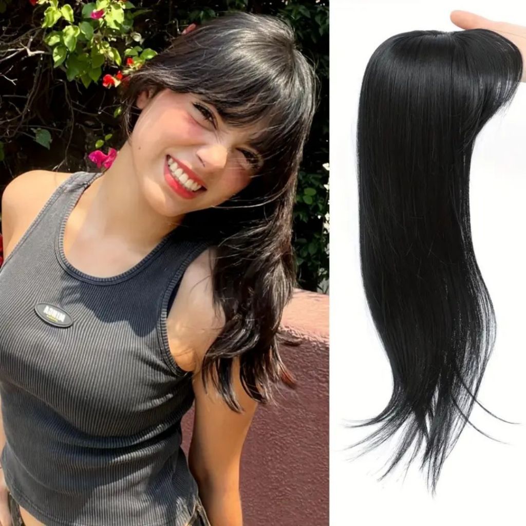 Toppers De Cabelo 50cm Para Cabelos Fibra Orgânica,Aparência Natural Elegante para Uso Diário, Acess em Oferta na Shopee