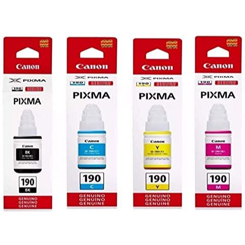 KIT 4 TINTA  CANON GI-190 / G1100/G2010/G3100/G3110/G3111/G3102/G4100/G4102/G41
