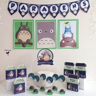 Kit Festa Decoração Totoro Personalizados Lembrancinha Só um Bolinho em Oferta na Shopee