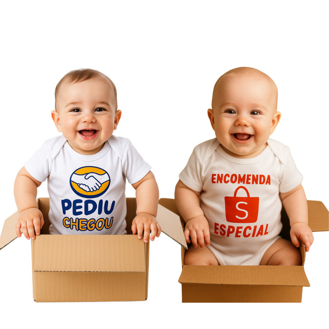 Body Bebê Encomenda Especial e Pediu Chegou Temático Mesversário