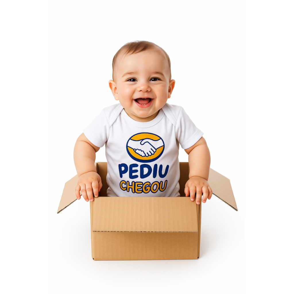 Body Bebê Encomenda Especial e Pediu Chegou Temático Mesversário — imagem 2 de 2