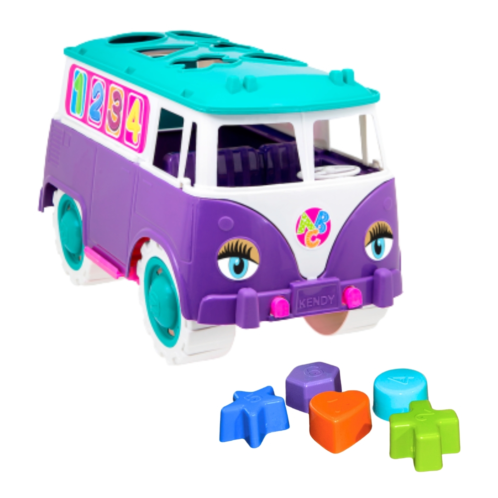 Kombi Educativa - Com formas geométricas para as Crianças Aprender se Divertindo em Oferta na Shopee