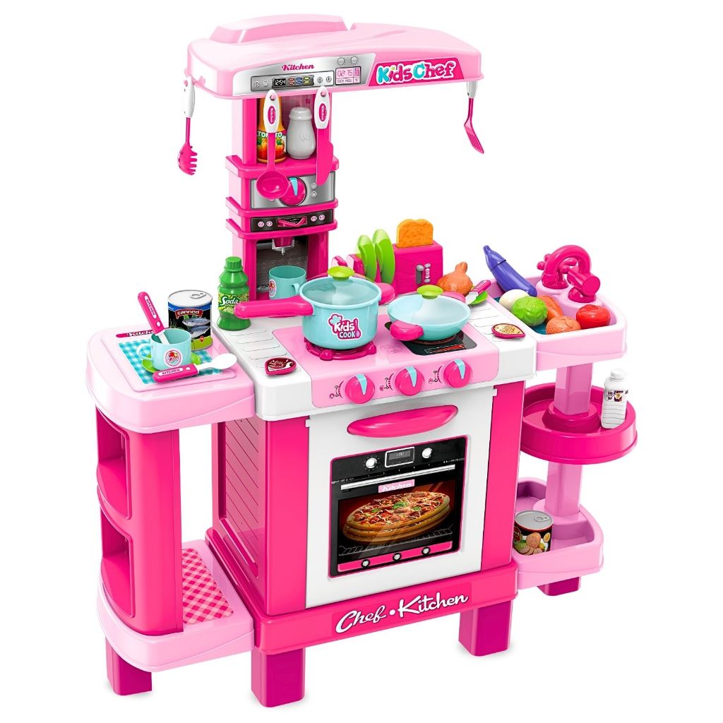 Cozinha Infantil Completa Interativa Kit com Acessórios Som e Luz Fogão Forno em Oferta na Shopee
