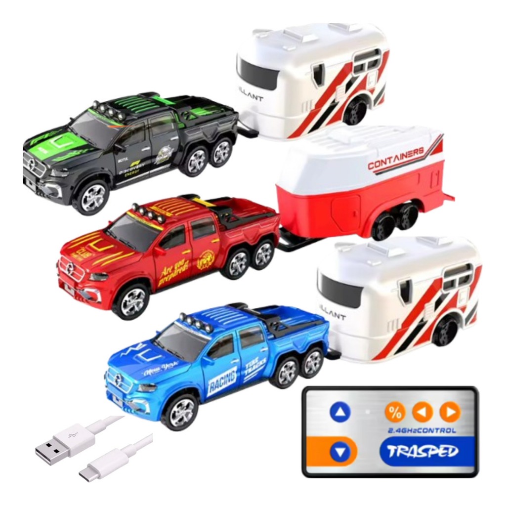 Mini Carrinho Controle Remoto 1/64 Metal Recarregável Preto Tamanho De Hot Wheels