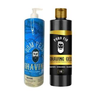 Combo 2 Shaving gel 1 Puro fio + 1 Shaving dom pelo em Oferta na Shopee