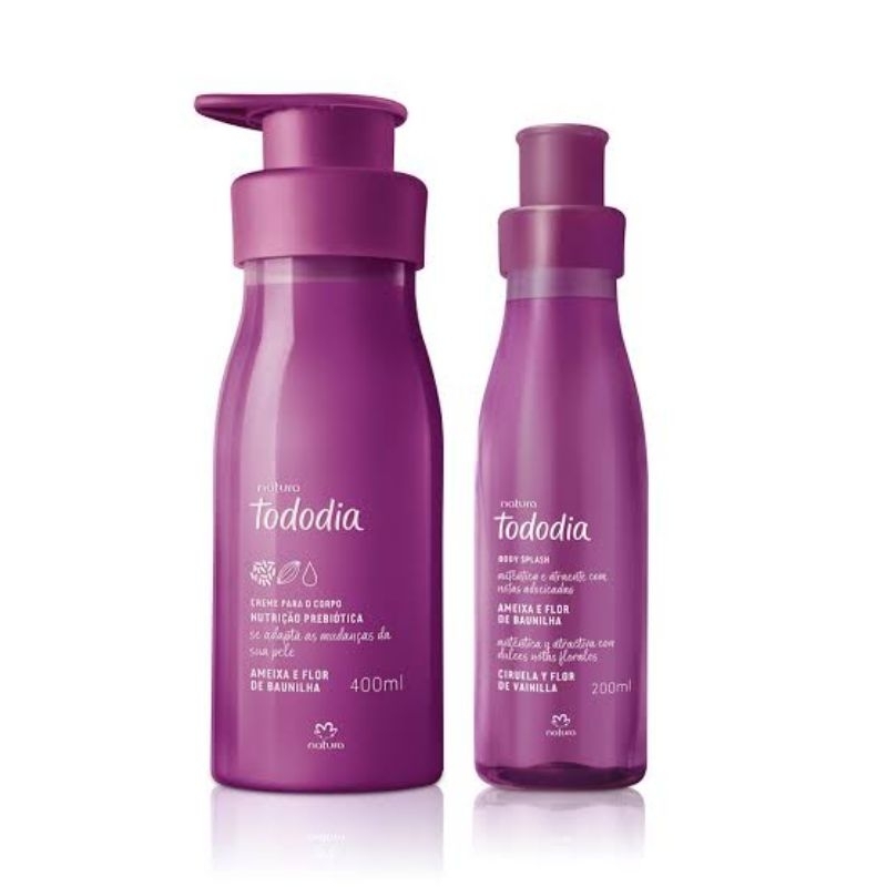 Combo Natura Tododia Ameixa e Flor de Baunilha Hidratante + Body Splash