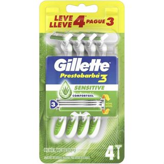 Aparelho Prestobarba3 Sensecare Leve 4 Pague 3 em Oferta na Shopee
