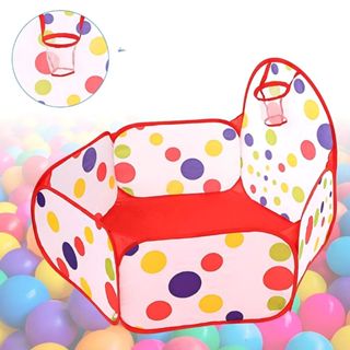 Piscina de Bolinha Cesta de Basquete Retratil Grande 120cm Brinquedos de Bebes Cercadinho Piscina em Oferta na Shopee