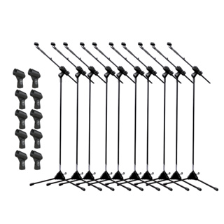 Pedestal de Microfone com Cachimbo Kit 10 Unidades Ibox Promoção em Oferta na Shopee