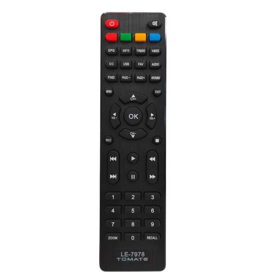 Controle Remoto Compativel Tv Conversor Tomate Mcd-888/ Mcd-999 LE-7978