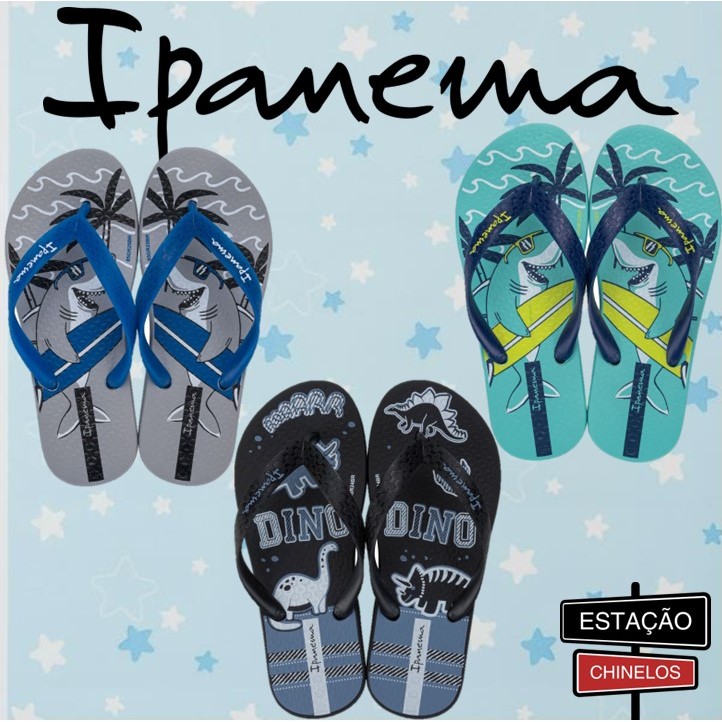 Chinelo Infantil Kids Masculino Ipanema Dinossauro Video Game - Original em Oferta na Shopee