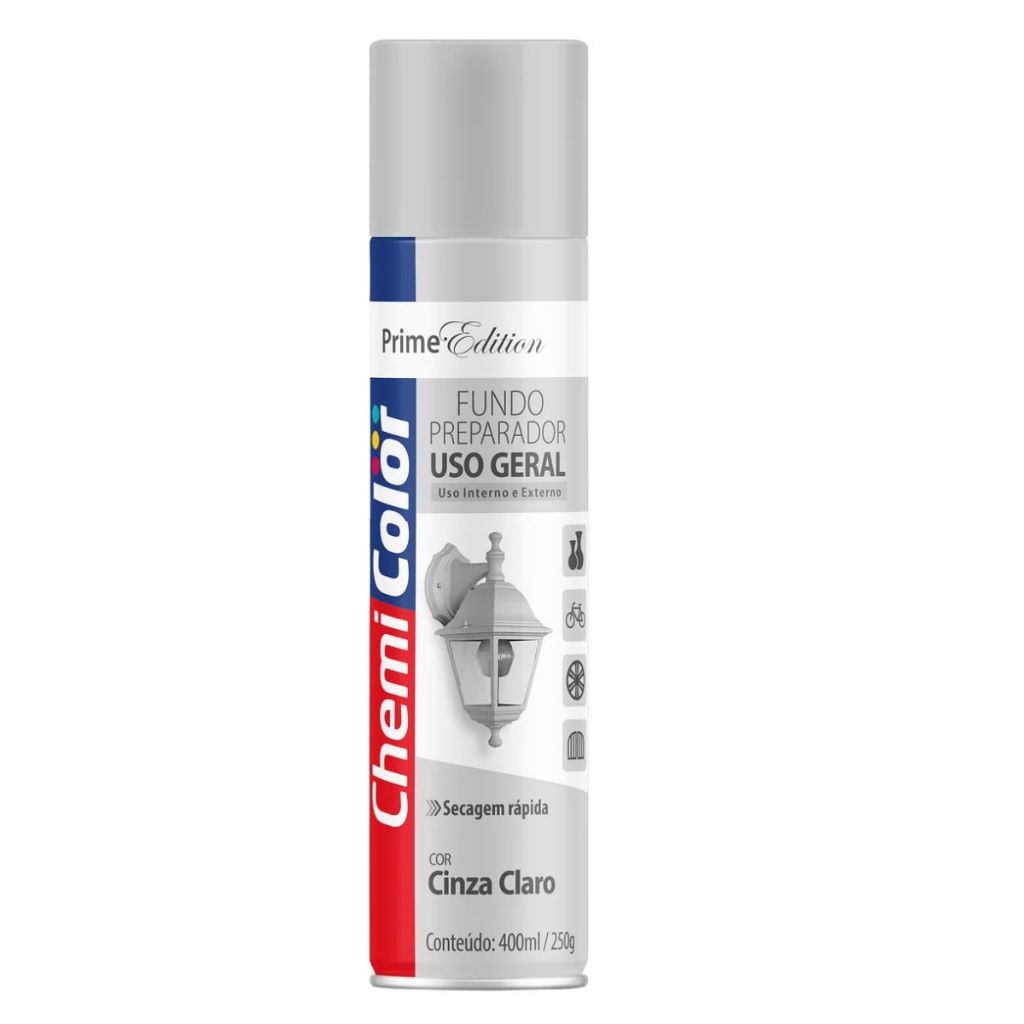 SPRAY UG FUNDO PRIMER CINZA 400ml - CHEMICOLOR em Oferta na Shopee
