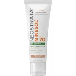 Protetor Solar Facial Neostrata Minesol Oil Control FPS70 Pele Média Clara Com 40g