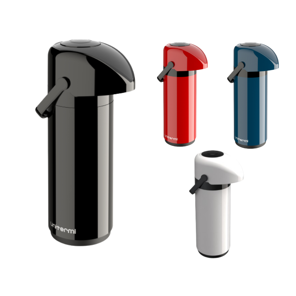 Garrafa Termica Vidro Pressão 1 Litro Verona Café Leite Chá Unitermi Excelente Qualidade