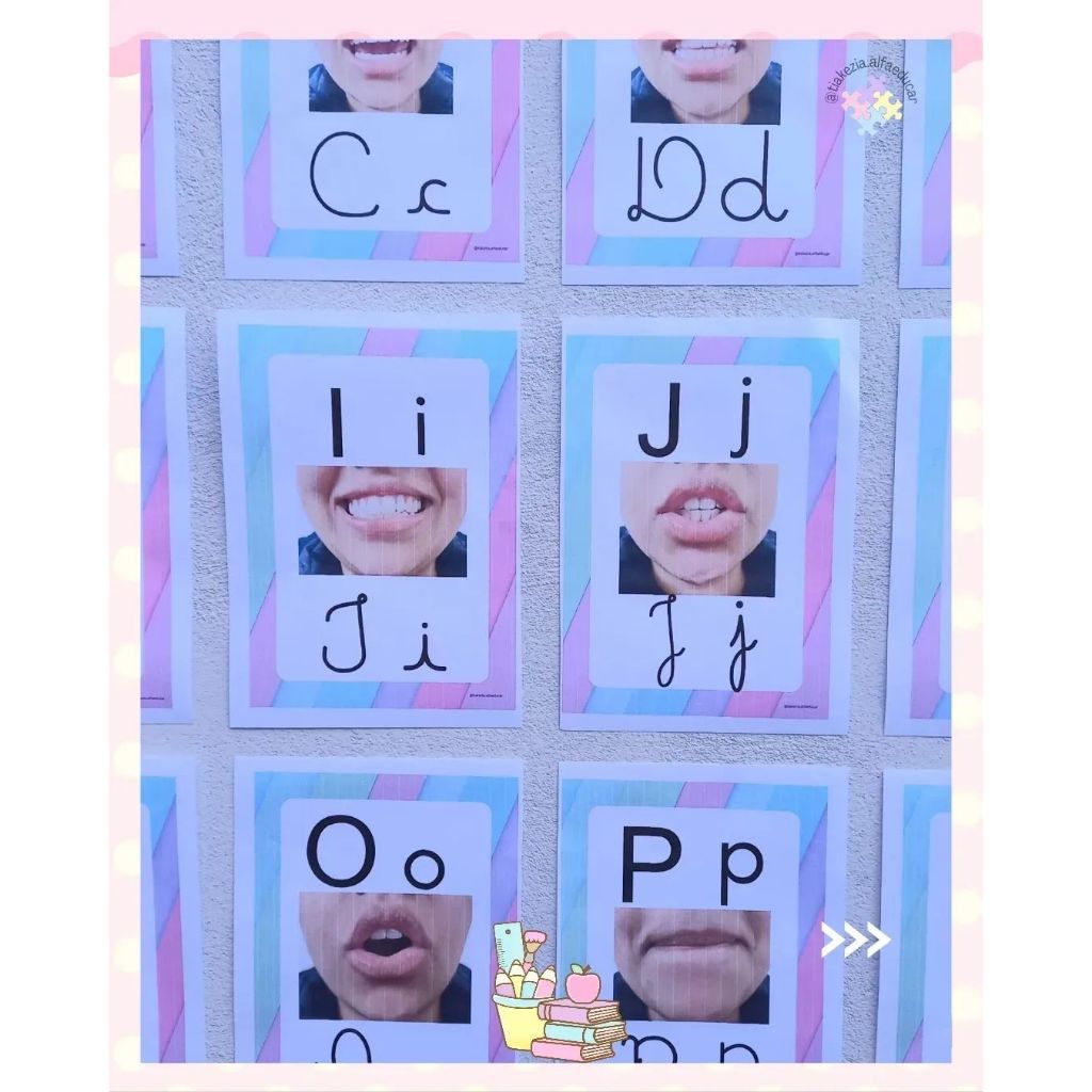 Alfabeto Fônico das boquinhas Plastificado– Sons das Letras Alfabetização