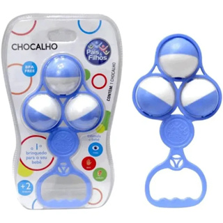 Chocalho Infantil Solapa Azul - Pais e Filhos 7860 em Oferta na Shopee