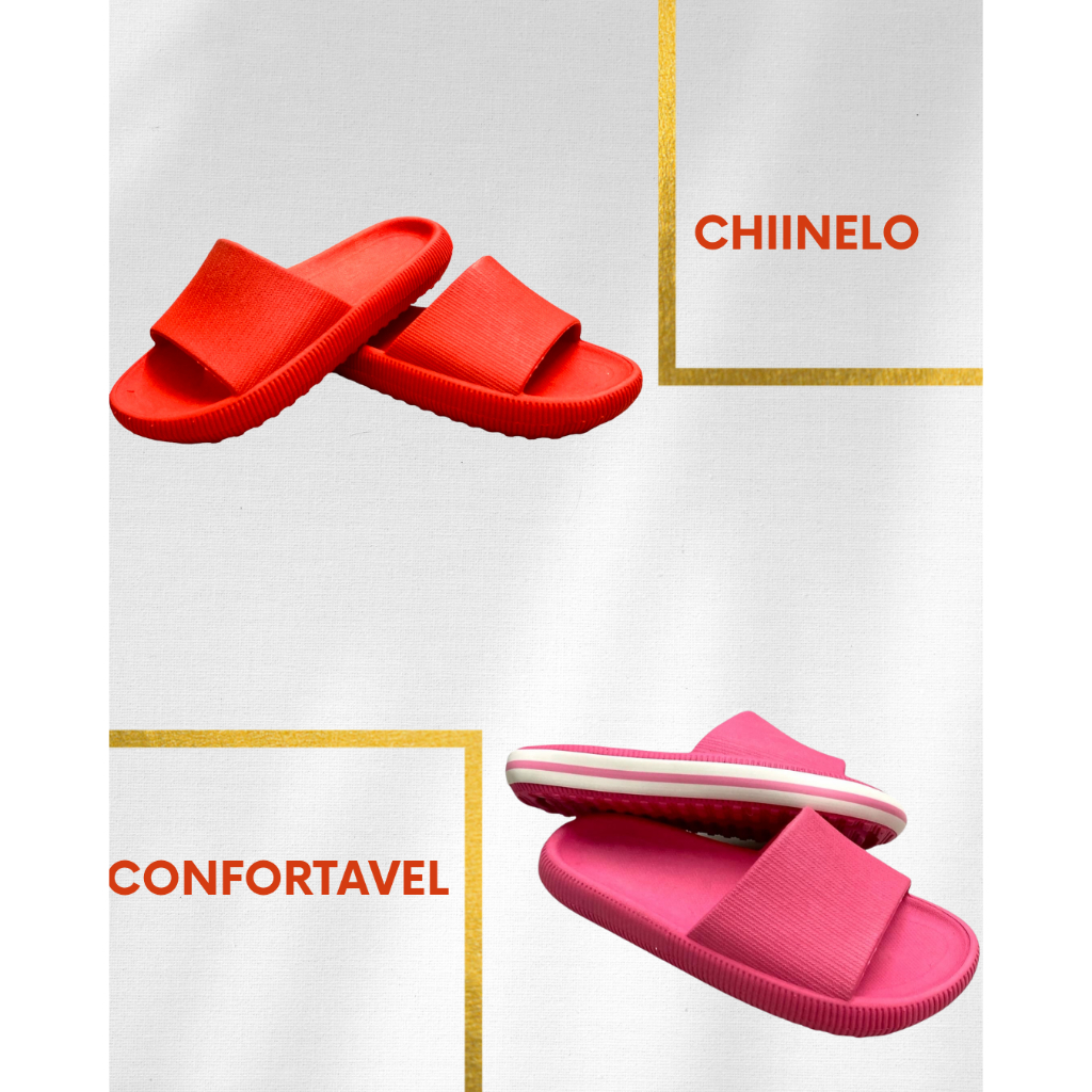 Chinelo Nuvem Slide Unissex Anatômico Solado Antiderrapante Super Confortável