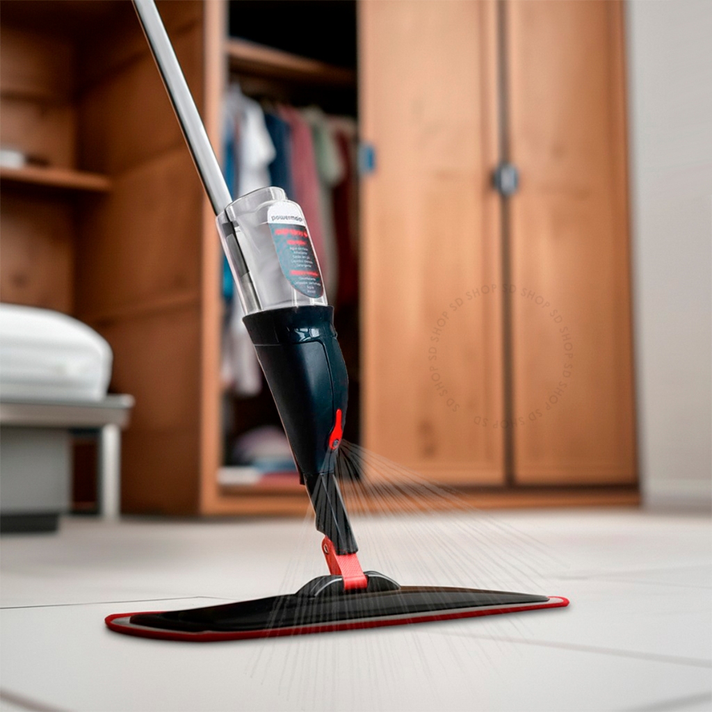 Mop Spray Esfregão Com reservatório Inteligente Rodo Mágico Microfibra Flat Flash Limpeza