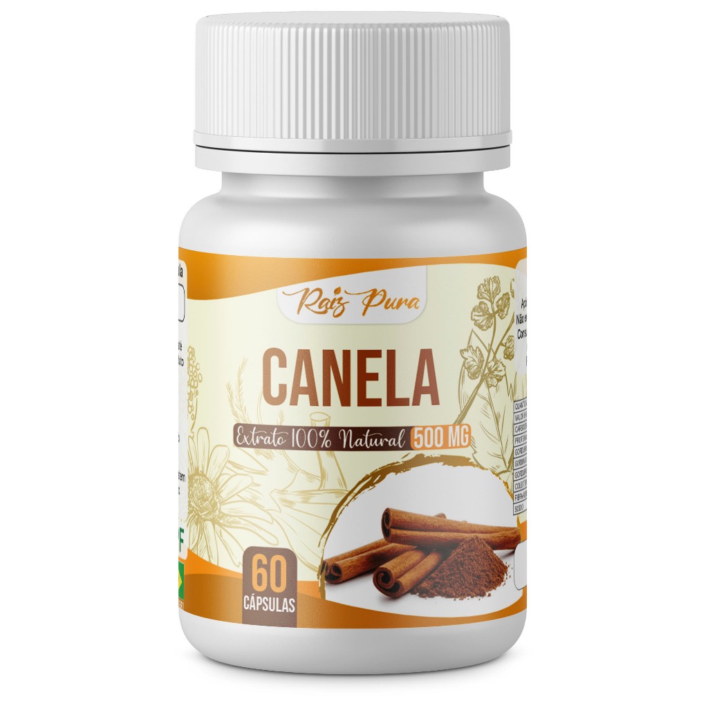 Canela | 500 Mg - 60 cápsulas - Suplemento Original