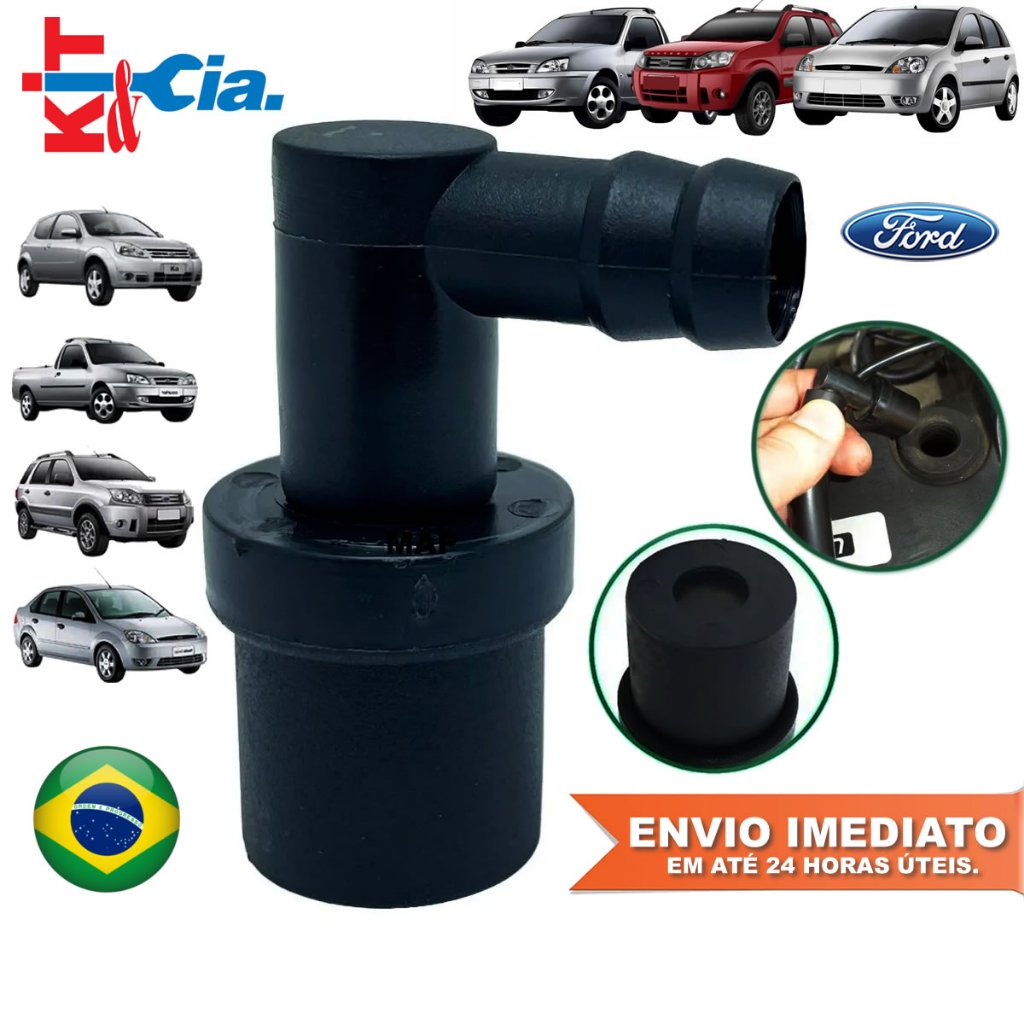 Valvula Anti Chama Ford Fiesta Ecosport Ka Courier 1.0 1.6 Zetec Rocam Novo Kit&Cia Com Nota Fiscal em Oferta na Shopee