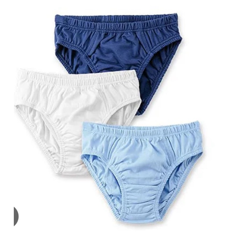 Kit 5 Cuecas Infantis Slip 100% Algodão – Cores Sortidas
