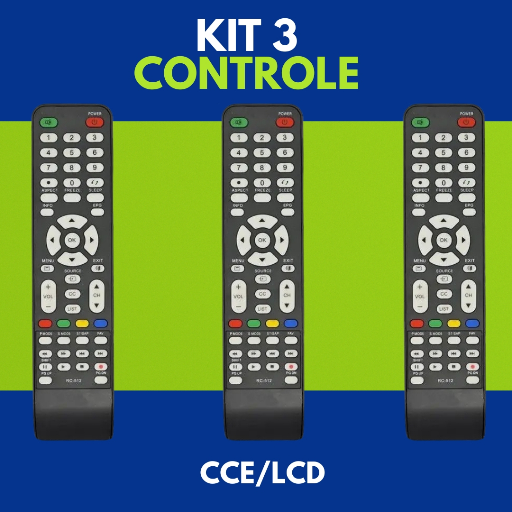CONTROLE REMOTO CCE LCD LE-7974