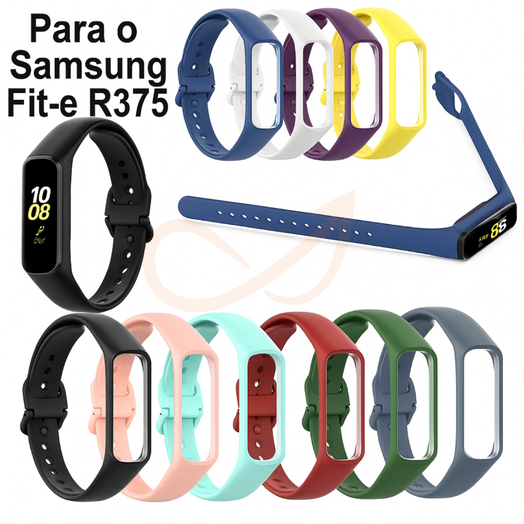 2 Pulseira p/ Galaxy FIT - E R375 Sport Silicone PREMIUM macio Smartband Smartwatch [Envio HOJE]