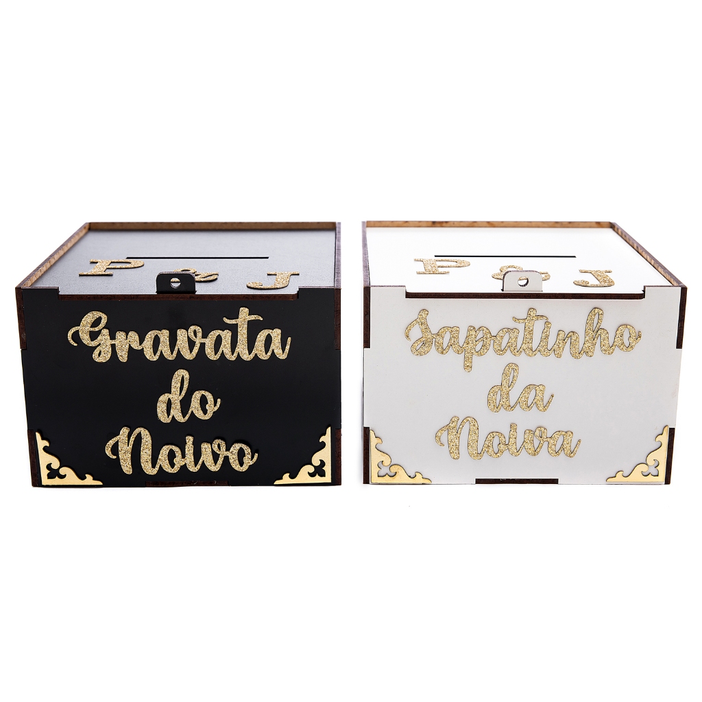 Caixa Gravata lua de mel caixa dos padrinhos  Pix em Oferta na Shopee