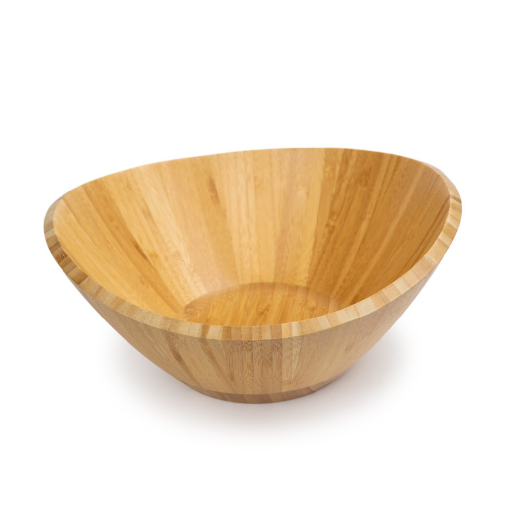 Saladeira Bambu Bowl 30 cm Tigela Elegância e Estilo Para Sua Mesa