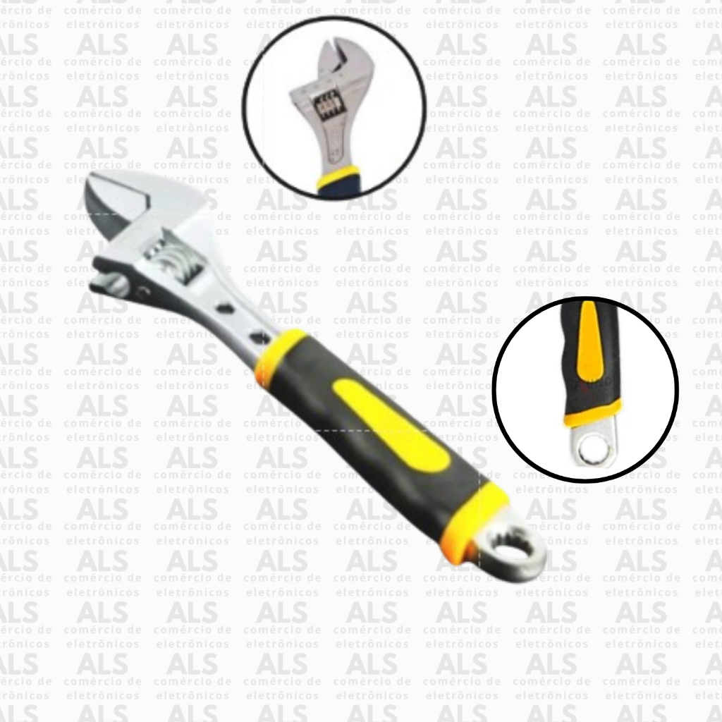 Chave Inglesa Ajustável 6", 8" e 10" Polegadas