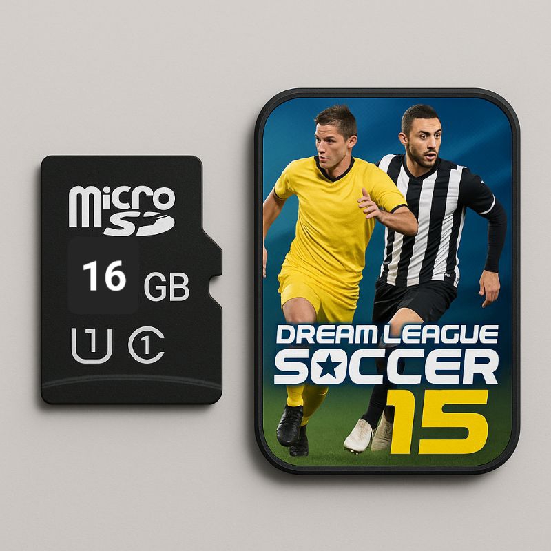 Cartão de Memória MicroSD com Jogo Dream League Soccer 2015 Pré-instalado – 16gb
