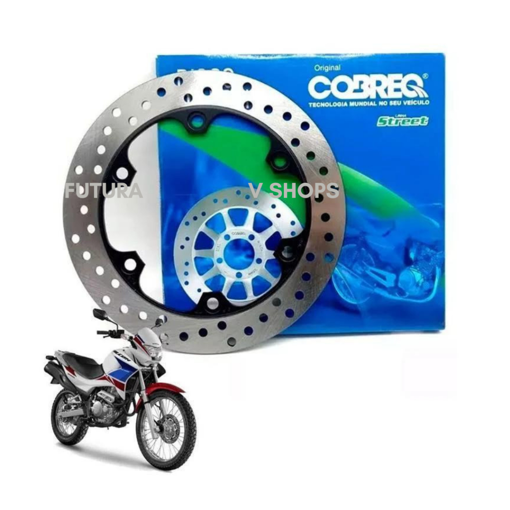 Disco Freio Traseiro BROS 160 2015 2016 2017 2018 2019 2020 2021 2022 2023 - NX 400 FALCON Cobreq