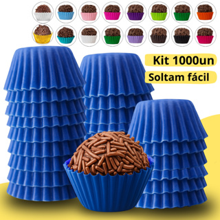 Kit 100-1000 forminhas para brigadeiro beijinho MAGO n 5 cores Solta fácil Impermeável Dentro e fora em Oferta na Shopee