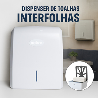 Dispenser Papel Toalha Interfolha Para Comercio/Banheiro/Escritório/Restaurante - Nobre em Oferta na Shopee