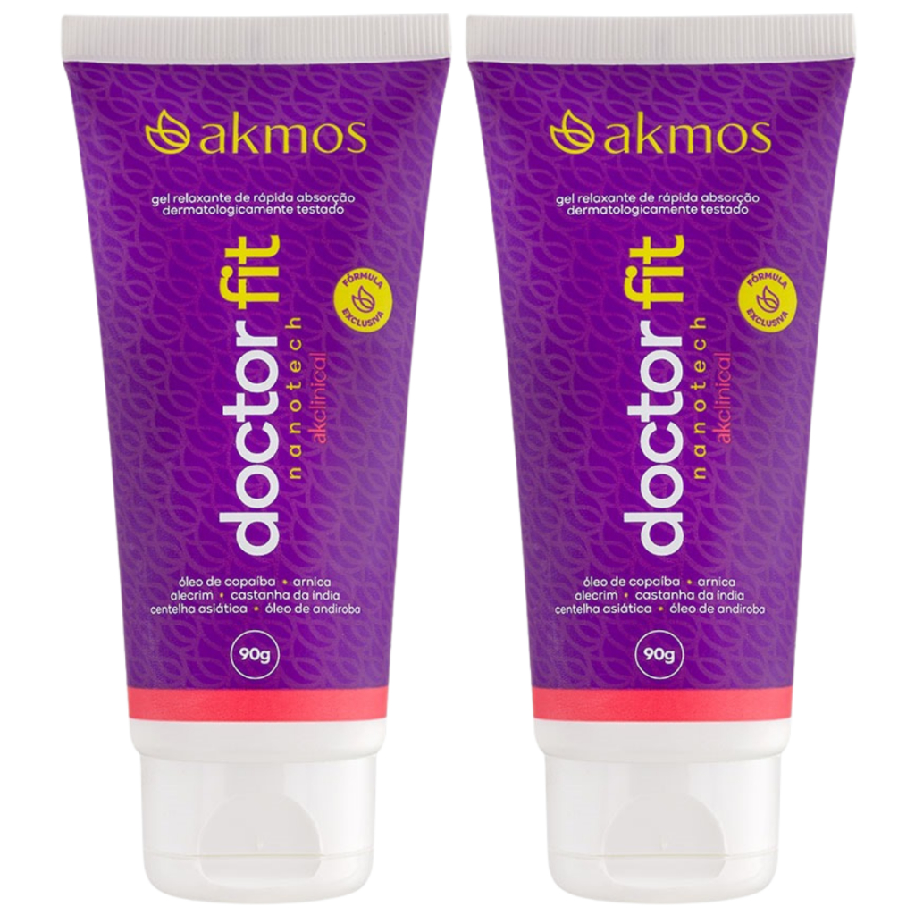 Kit 2 Gel Massageador Doctor Fit Akmos Para Alívio das Dores Imediato