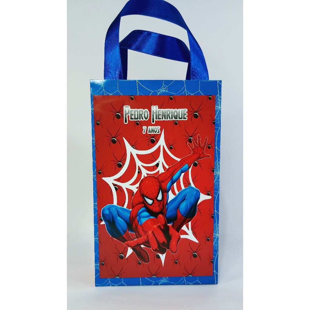 Sacolinha surpresa personalizada Homem Aranha | personalizados Homem Aranha | festa | aniversario