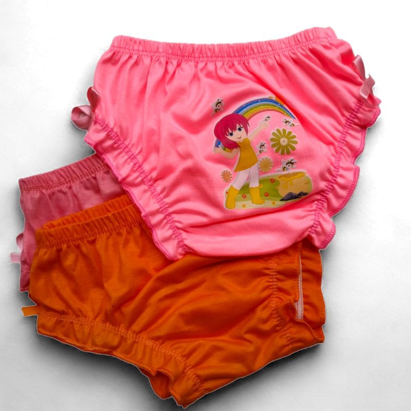 12 Calcinhas Infantil Menina Frufru Algodão Feminina Roupa De Menina — imagem 2 de 2