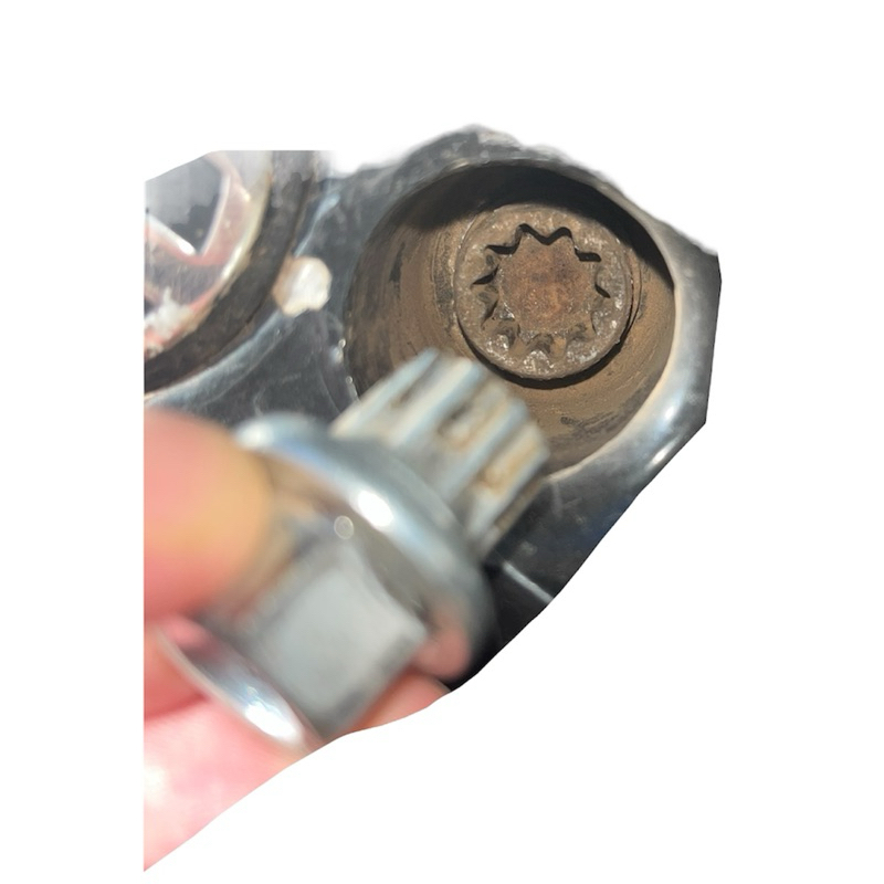 chave segredo golf Jetta gol Fox A4 A5 A6 A8 TT roda parafuso anti furto 10 DENTES TRIANGULARES