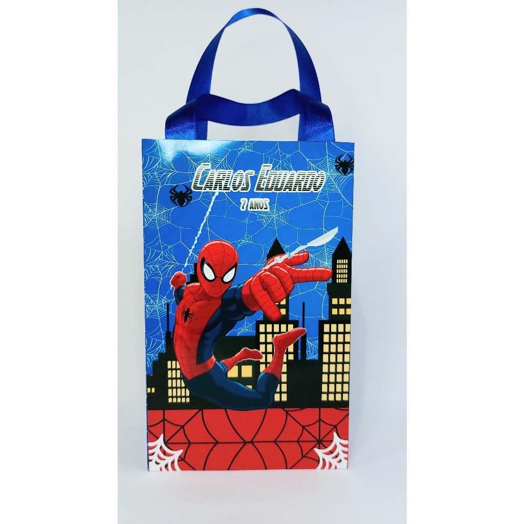 Sacolinha surpresa personalizada Homem Aranha | personalizados Homem Aranha | festa | aniversario