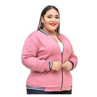 Jaqueta Bomber Plus Size Casaco Blusa Feminina Com Ziper Inverno Super Oferta. em Oferta na Shopee