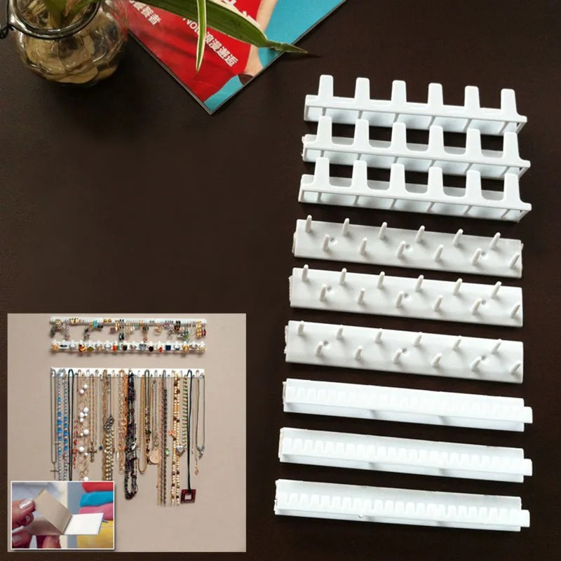 Kit 9 Organizador Expositor Gancho De Joias Bijuterias Parede Anéis Suporte Porta Colar Pendurar Pulseira Brinco