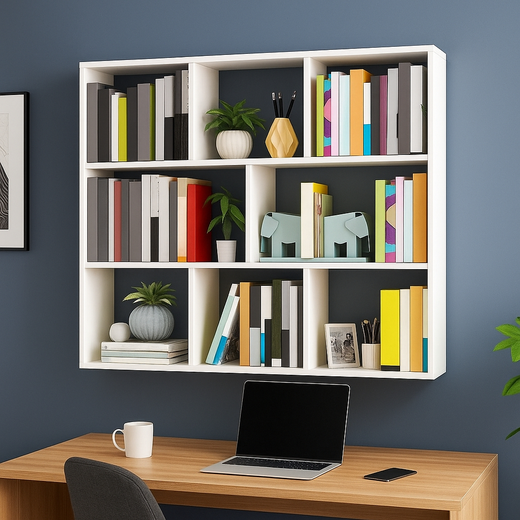 ESTANTE PRATELEIRA CUBO 60X60CM ARMARIO BRANCO MULTIFUNCIONAL DECORATIVO PARA LIVROS E FOTOS
