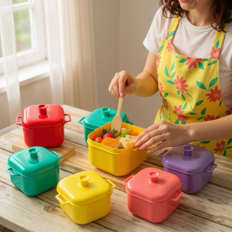 (KIT) (6) UND PANELA PARA MICROONDAS CAÇAROLA 1,5L