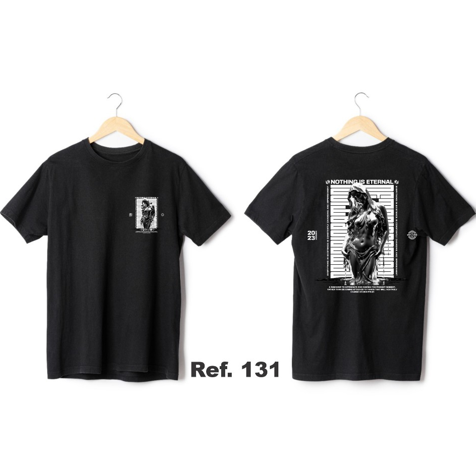 Camiseta Unissex Camisa 100% Algodão Nothing is Eternal Envio Rápido Estilo de Rua Estampa Digital Streetwear