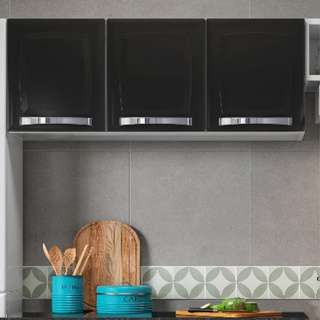 Armário Suspenso Itatiaia Cozinha Rose 3 Portas Aço Branco Neve Pintura Eletrostática Alto Brilho em Oferta na Shopee